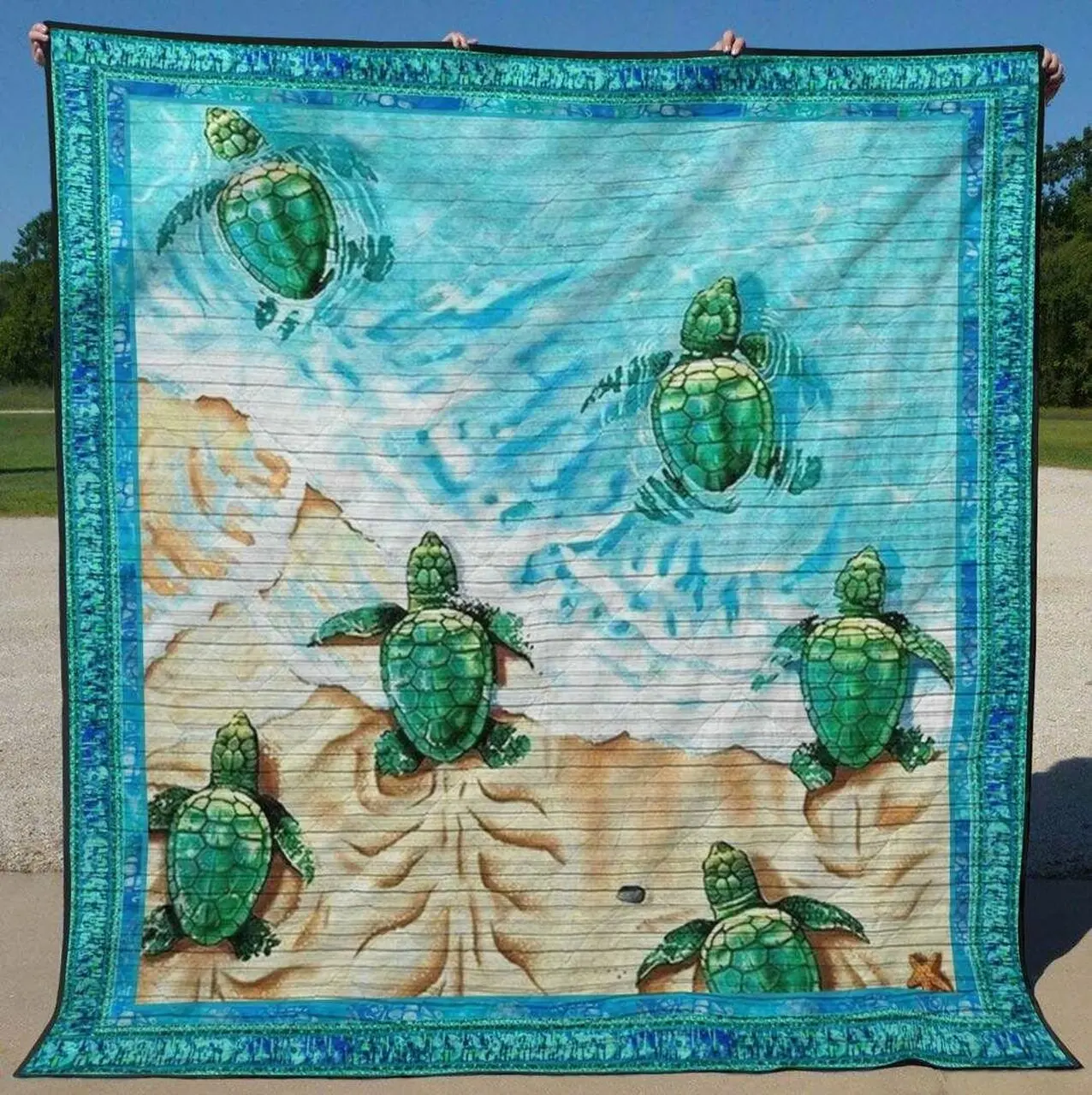 Turtle Tu170703A Tbg Quilt Blanket and Home Decor