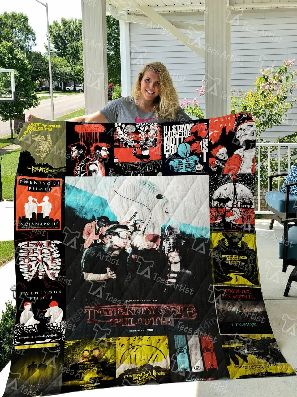 Twenty One Pilots Quilt Blanket 0588 and Home Decor