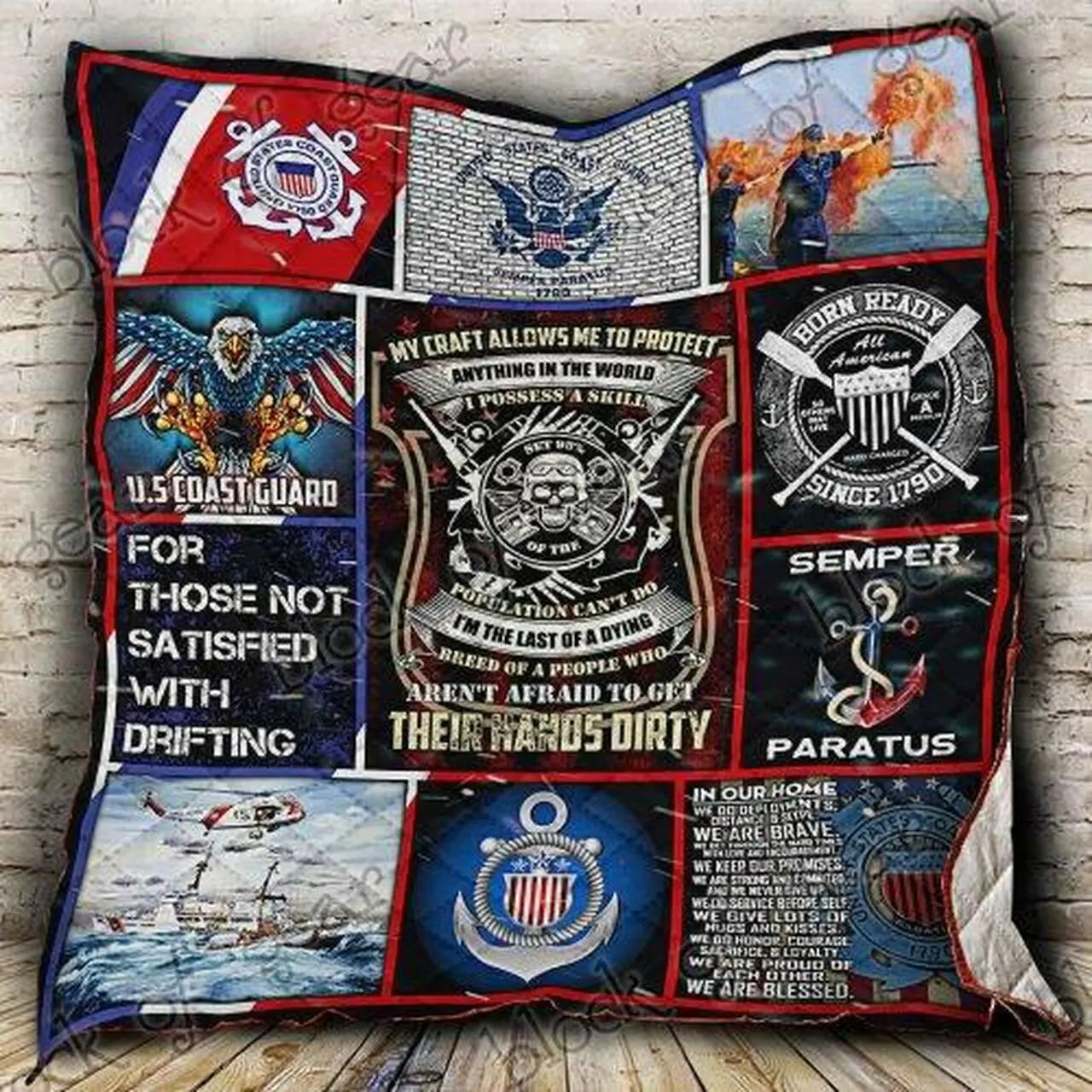 U S Coast Guard Quilt Ps552Sc2 Quilt and Home Decor
