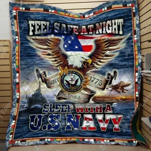U S Navy Blanket Htt-Qct00017 Quilt and Home Decor
