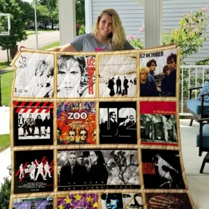 U2 3D Personalized Customized Quilt Blanket 34 and Home Decor