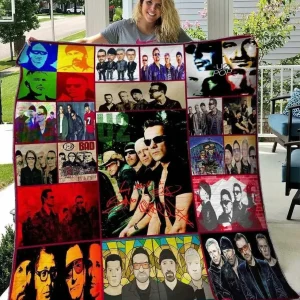 U2 Band Blanket Th1507 Quilt and Home Decor