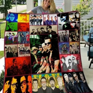 U2 Band Quilt Blanket and Home Decor