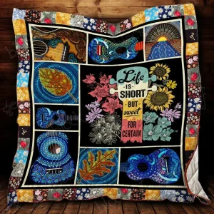 Ukulele Cla260693 Quilt Blanket and Home Decor