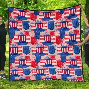 Uncle Sam Cl12100701Mdq Quilt Blanket and Home Decor