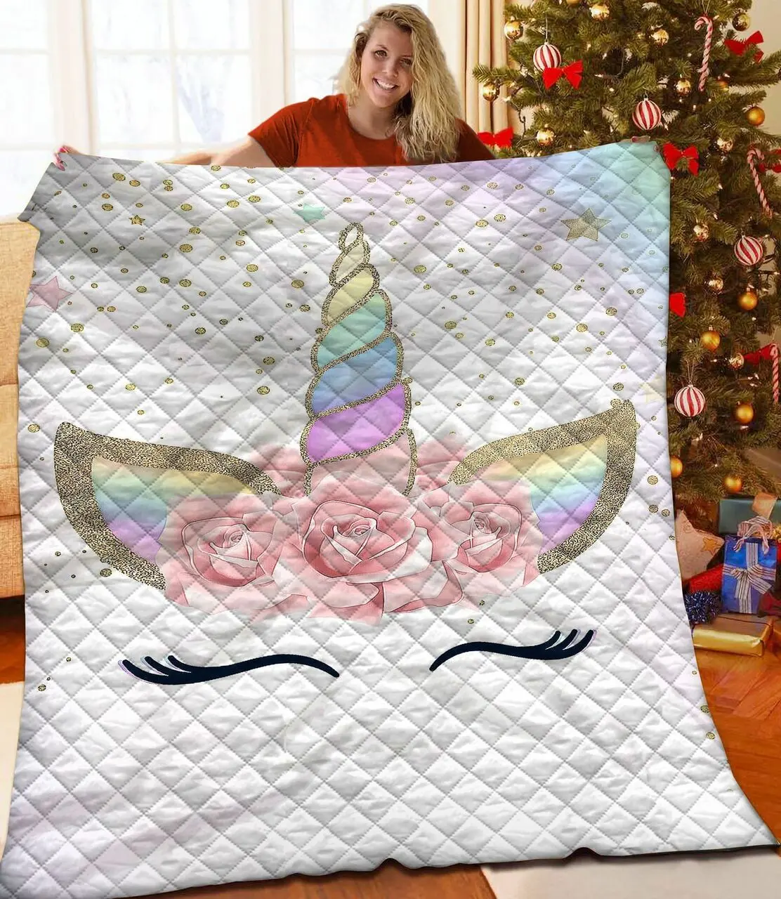 Unicorn JFJ14331 3D Customized Quilt 2707 and Home Decor