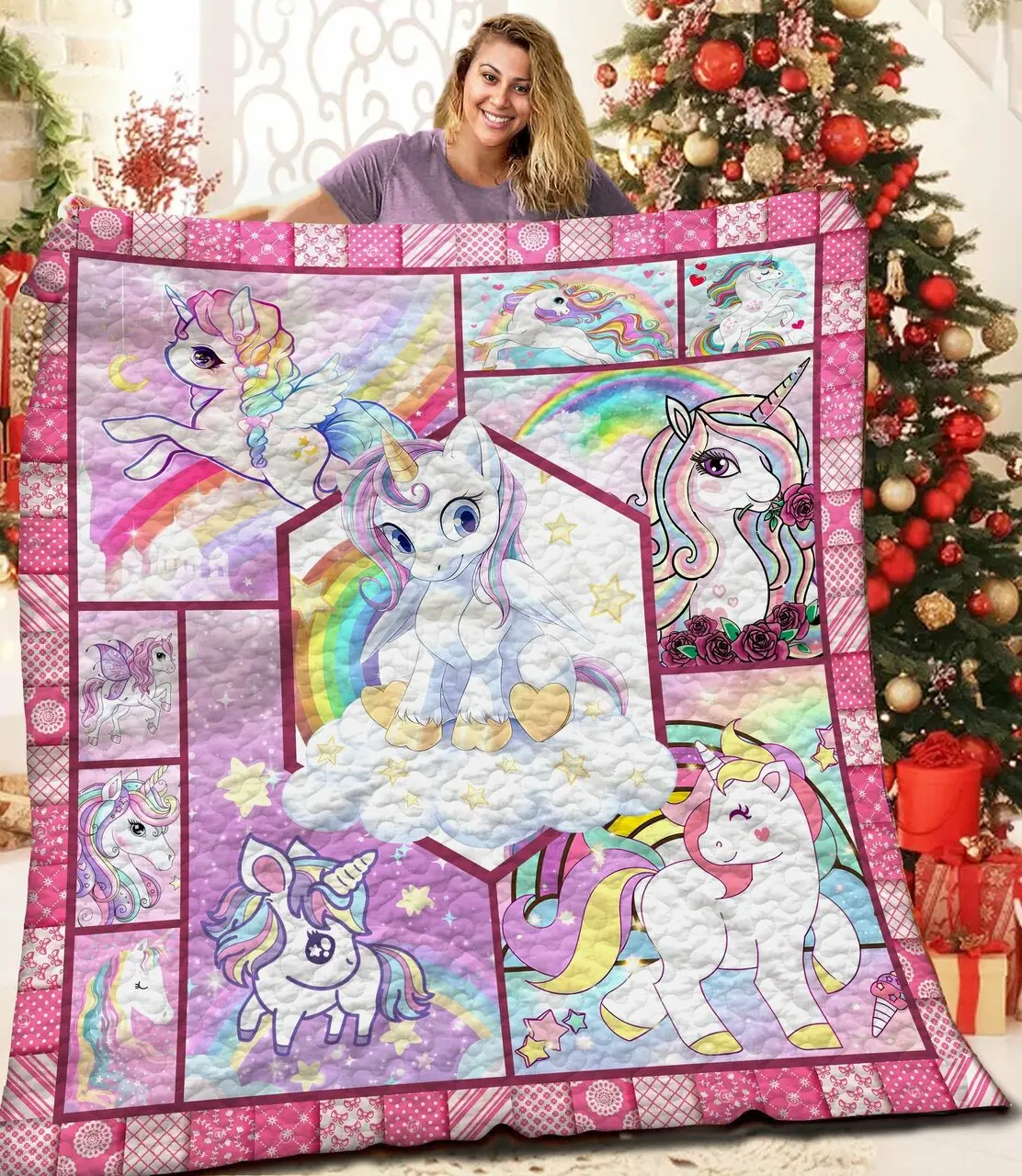Unicorn Mmm161049Mi Quilt Blanket and Home Decor