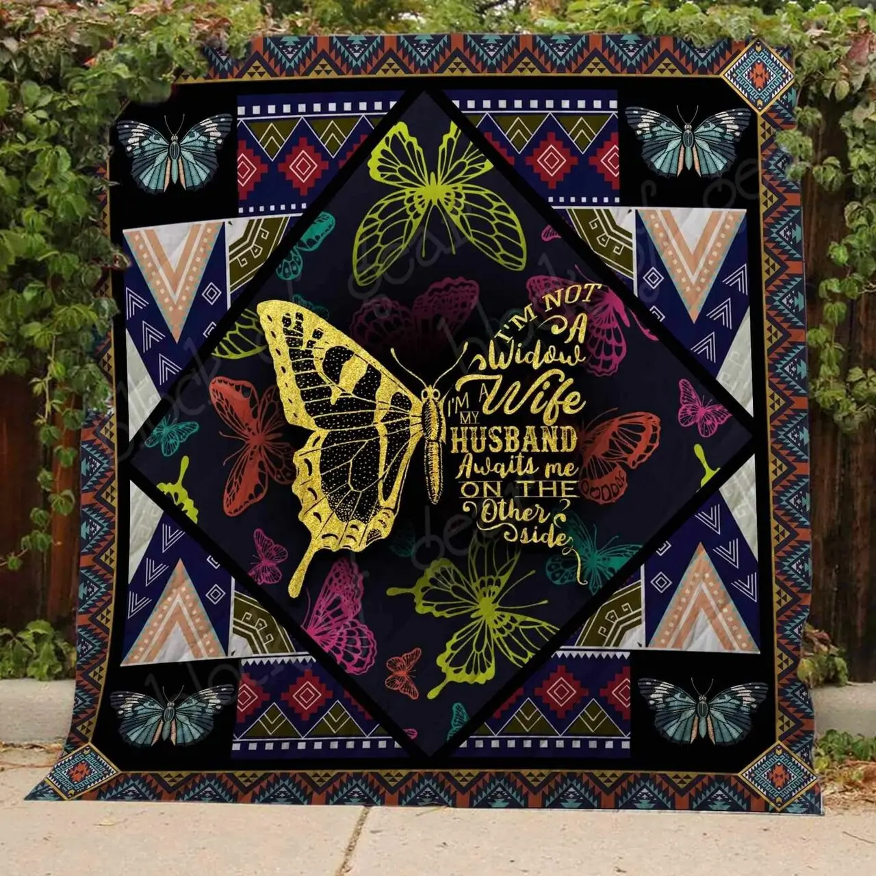 Until We Meet Again Blanket Kc1807 Quilt and Home Decor