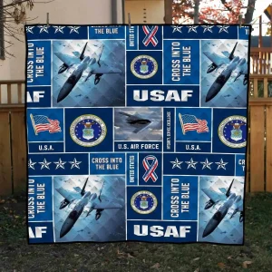 Us Air Force 1 Blanket Th0807 Quilt and Home Decor