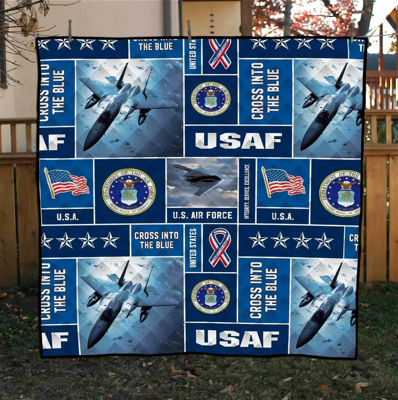Us Air Force 1 Blanket Th0807 Quilt and Home Decor