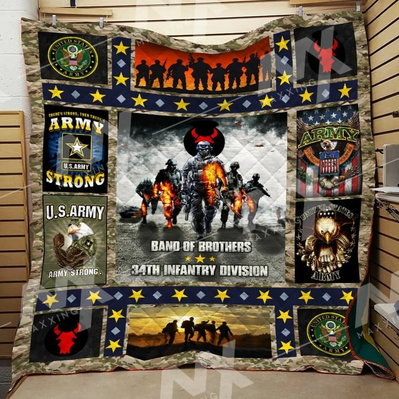 Us Army Quilt Blanket Dhc0910262Vt and Home Decor