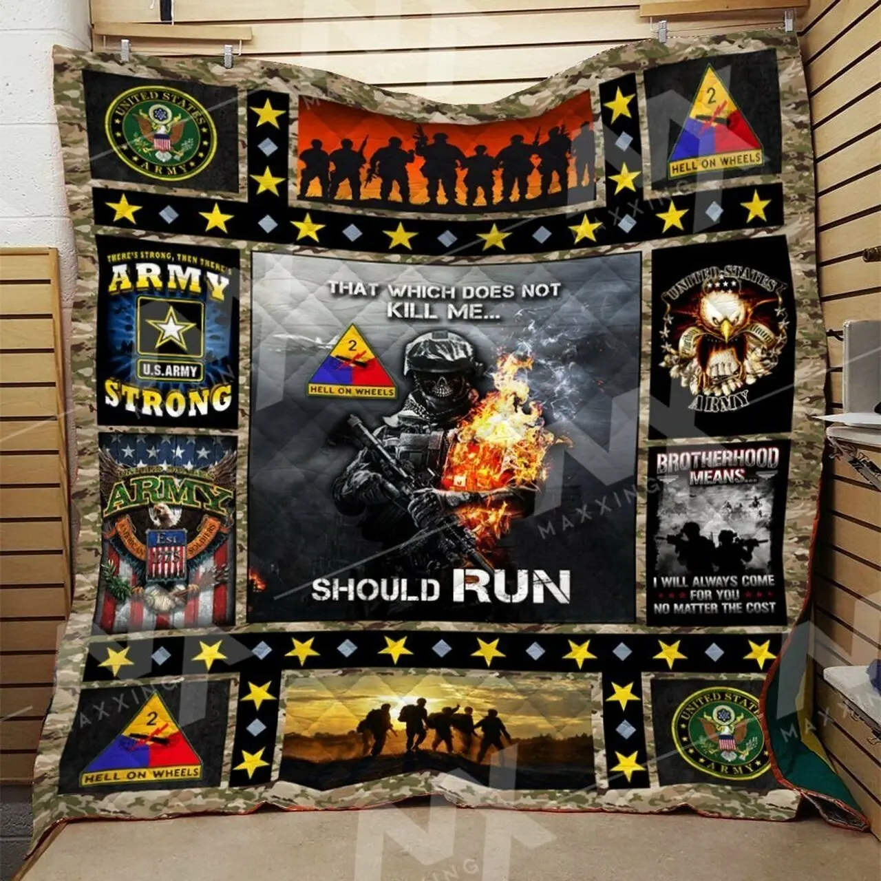 Us Army Quilt Blanket Dhc0910391Vt and Home Decor