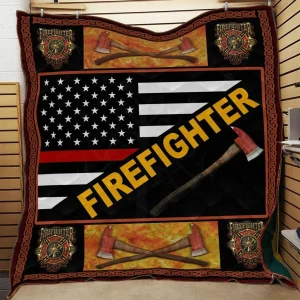 Us Firefighter Lover ODL264 3D Customized Quilt Hip and Home Decor