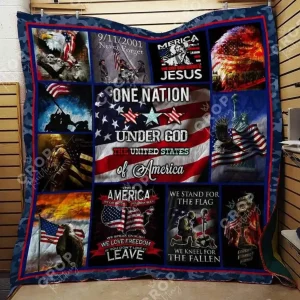Us Independence Blanket Th1307 Quilt and Home Decor