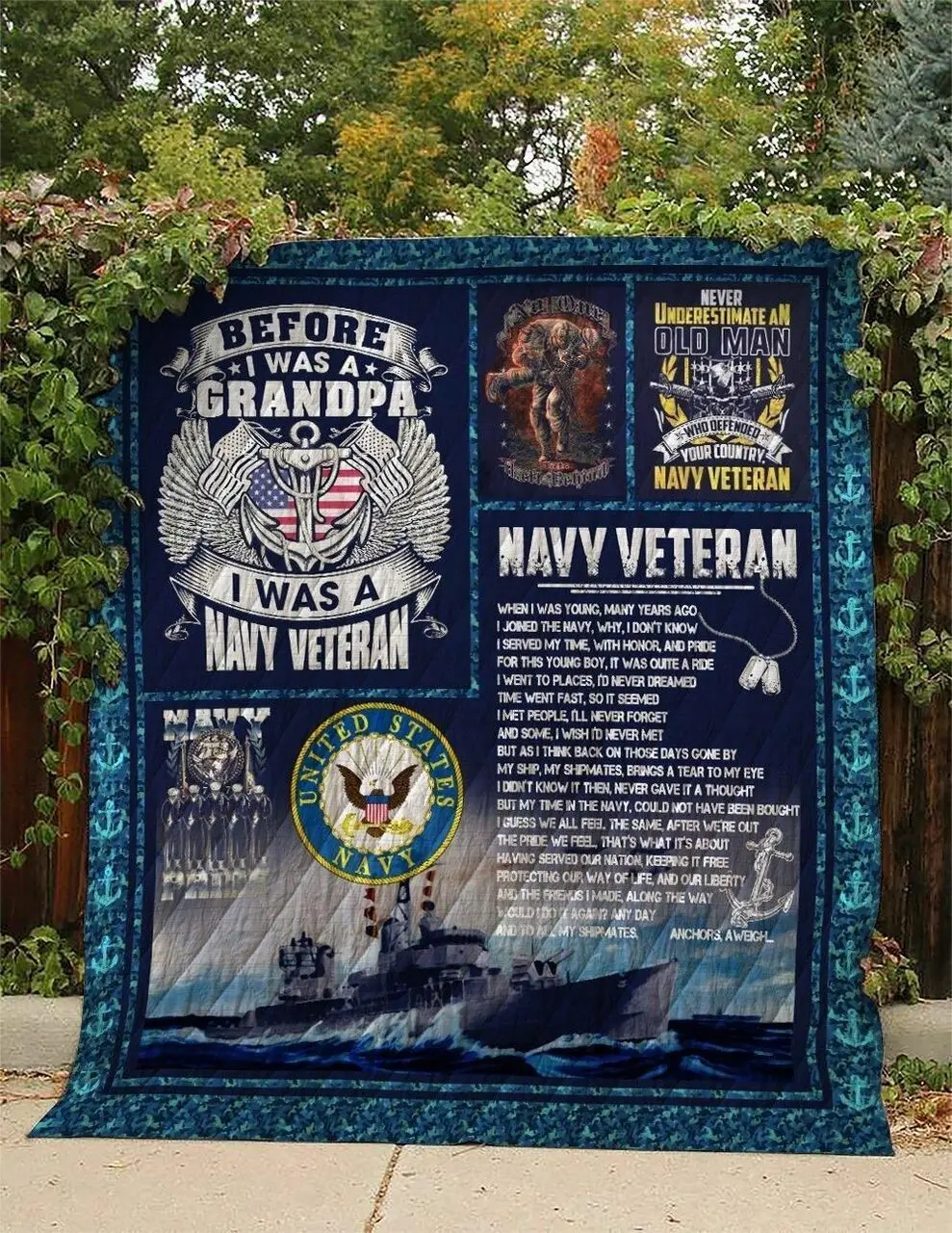 Us Navy 4 Veteran 3D Personalized Customized Quilt Blanket 27 and Home Decor