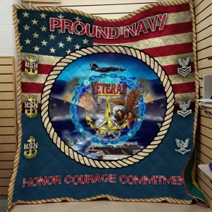 Us Navy Blanket Htt-Qhg00011 Quilt and Home Decor
