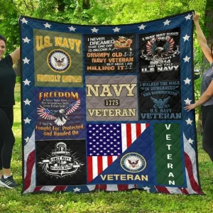 Us Navy Blanket Th0807 Quilt and Home Decor