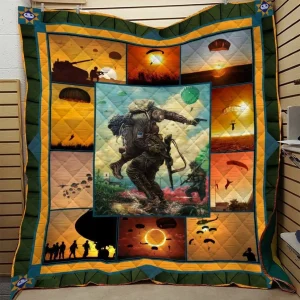 Us Paratrooper Quilt Eac and Home Decor