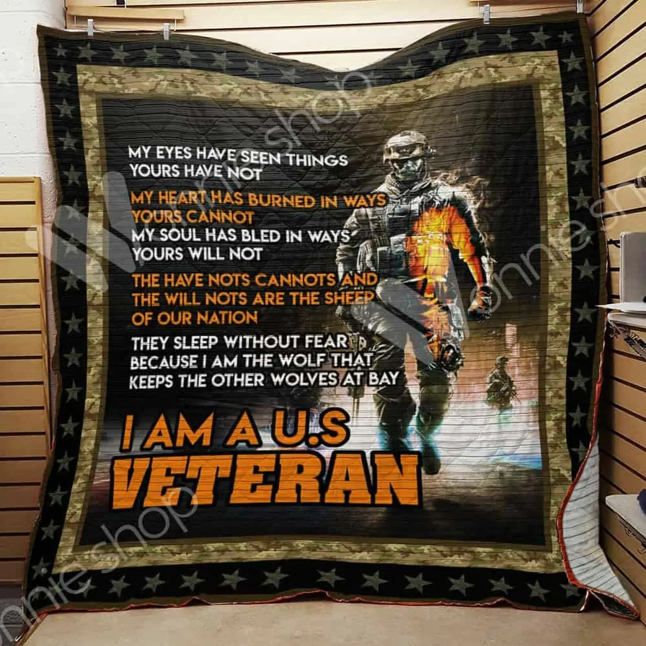 Us Veteran Quilt Blanket Dhc03021422Td and Home Decor