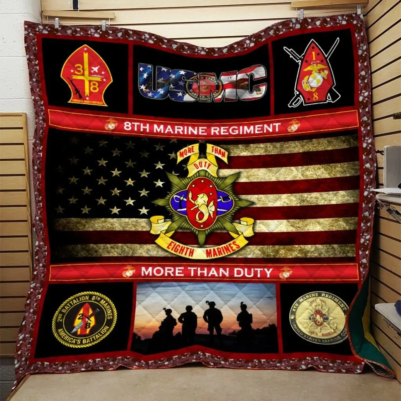 Usmc Quilt Blanket Dhc0910647Vt and Home Decor