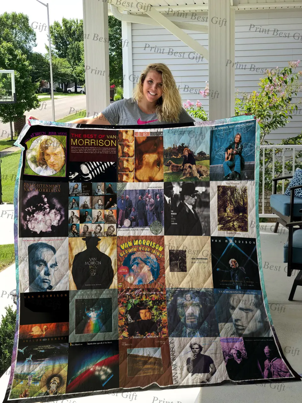 Van Morrison Albums Cover Poster Quilt 2 and Home Decor