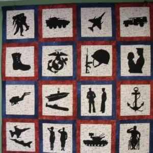 Veteran Cla240690 Quilt Blanket and Home Decor