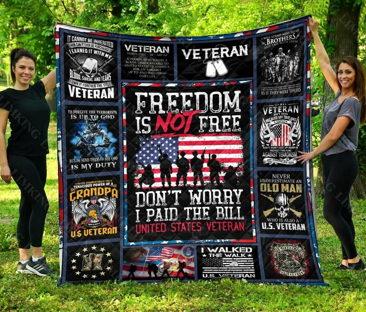 Veteran Quilt Blanket Dhc0701246Vt and Home Decor