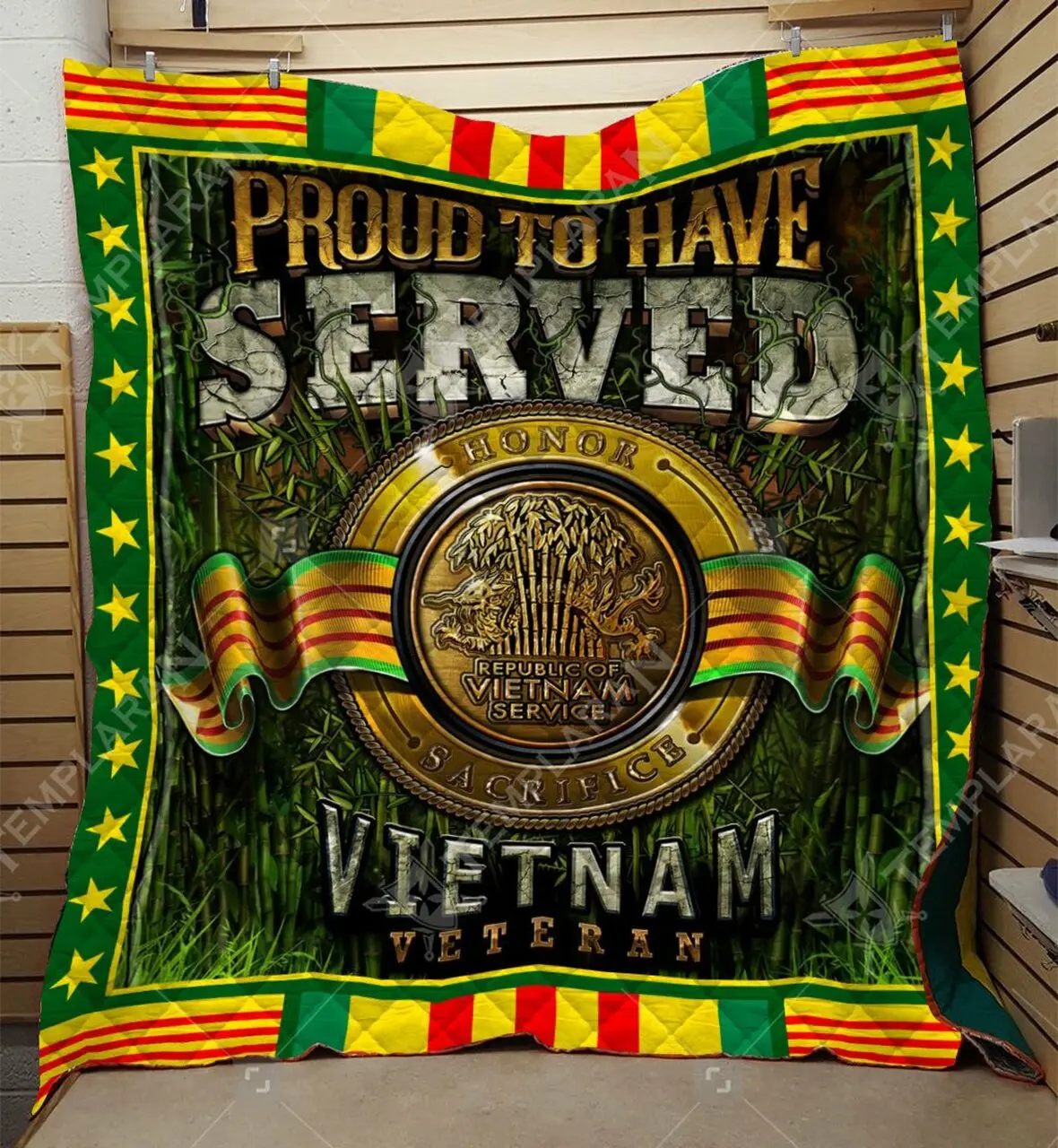 Vietnam Veteran Htt-Qct0012 Quilt and Home Decor
