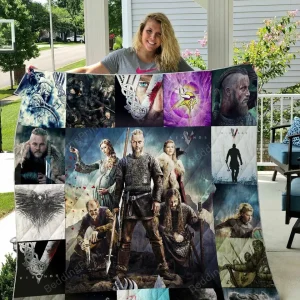 Vikings 2 Quilt Blanket and Home Decor