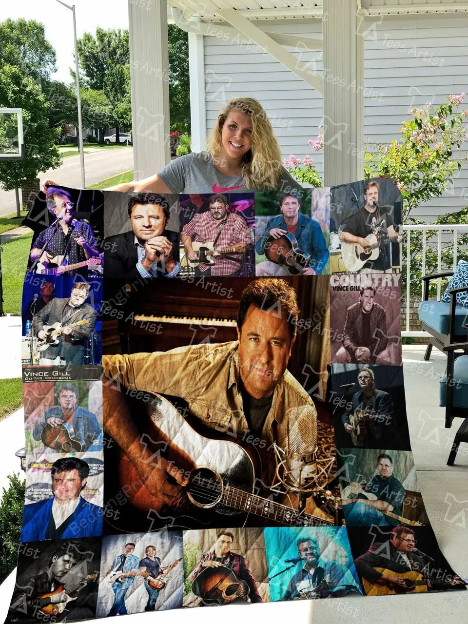 Vince Gill Quilt Blanket 01113 and Home Decor