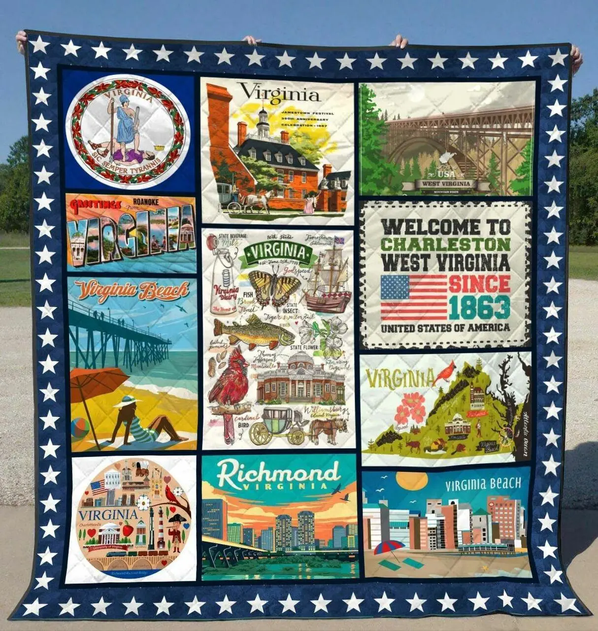Virginia Ye040701A Tbg Quilt Blanket and Home Decor