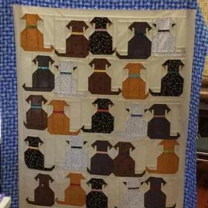 Waggly Tails Quilt Blanket Dhc310154Lt and Home Decor