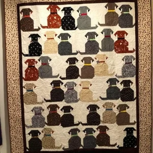 Waggly Tails Quilt Blanket Dhc310155Lt and Home Decor