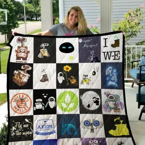 Wall E Quilt Blanket and Home Decor
