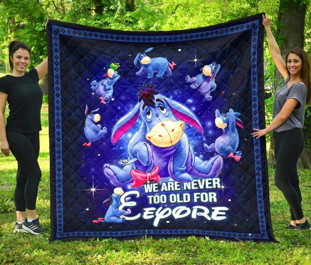 We Are Never Too Old For Eeyore Premium Quilt Quilt and Home Decor