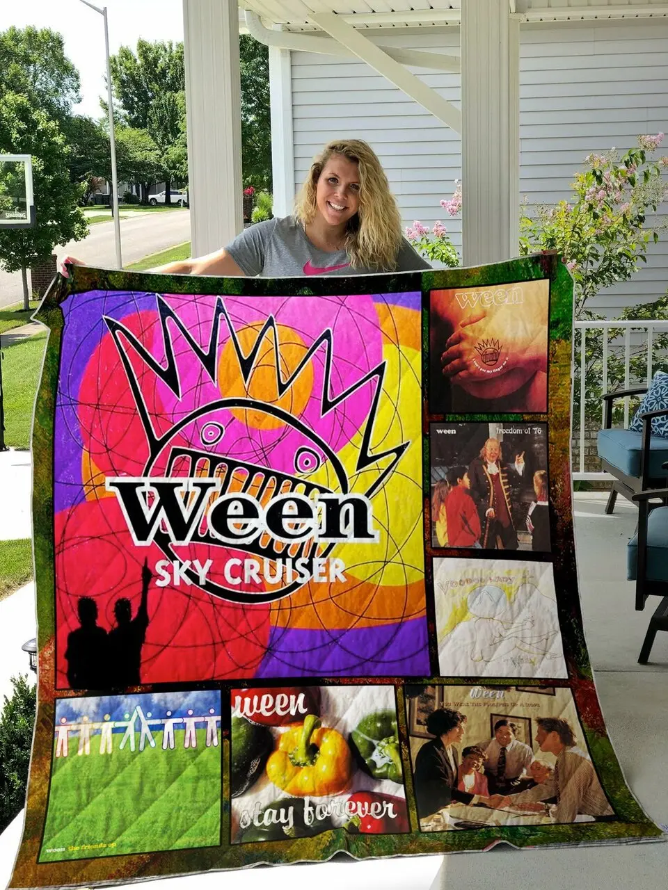 Ween Ep Quilt Blanket For Fans and Home Decor