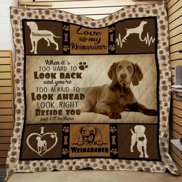 Weimaraner Aww BHJI221 3D Customized Quilt and Home Decor