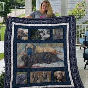 Weimaraner Quilt Blanket and Home Decor