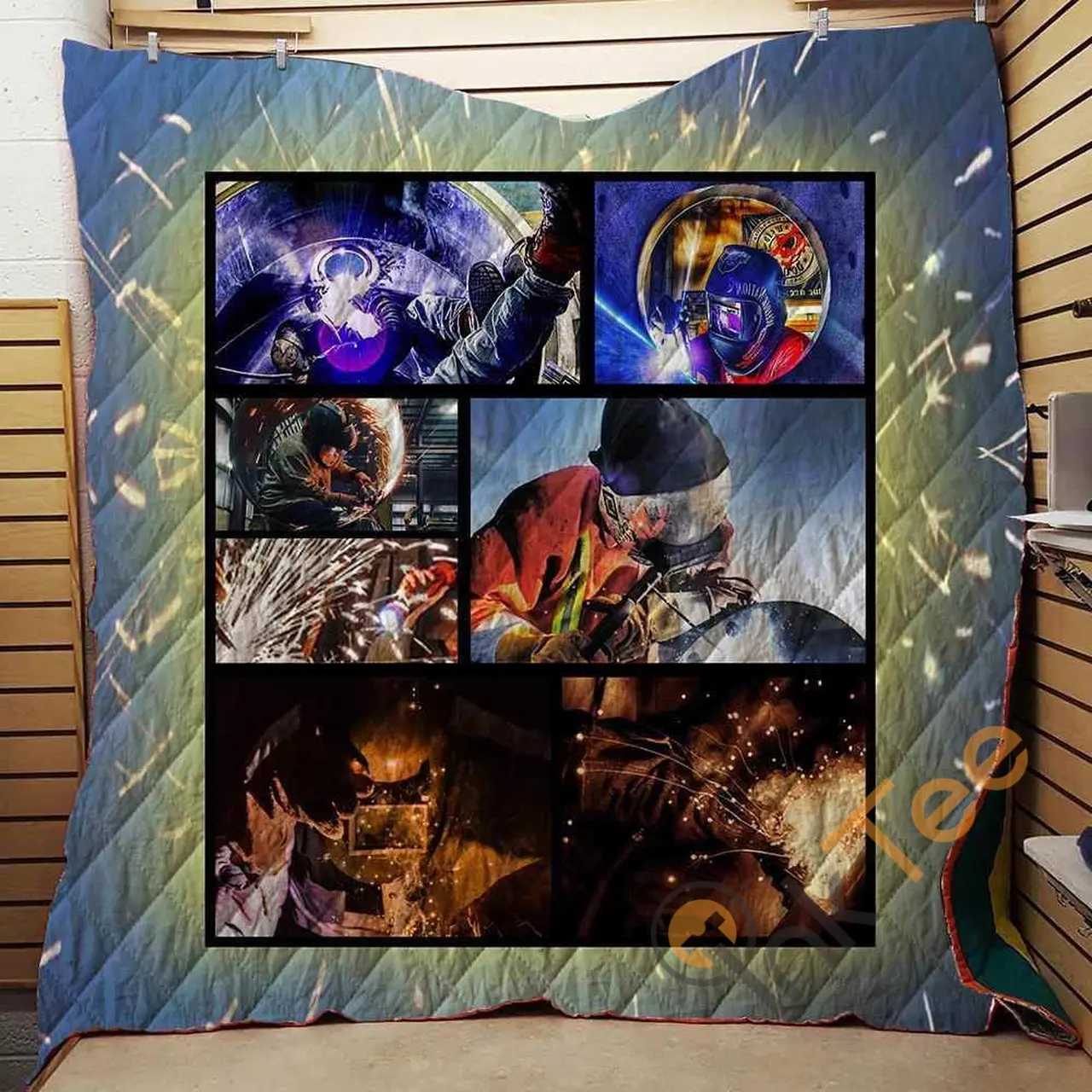 Welder Man Blanket TH1707 Quilt and Home Decor