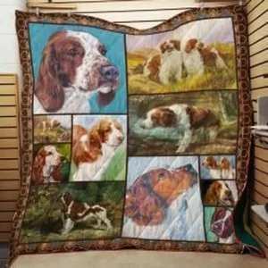 Welsh Springer Spaniel Quilt Blanket Lukdbu Dhc0301976Dd and Home Decor