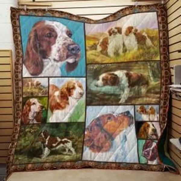 Welsh Springer Spaniel Quilt Blanket Lukdbu Dhc0301976Dd and Home Decor