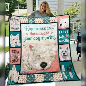 Westie Dog Awesome E Quilt Derqzo and Home Decor
