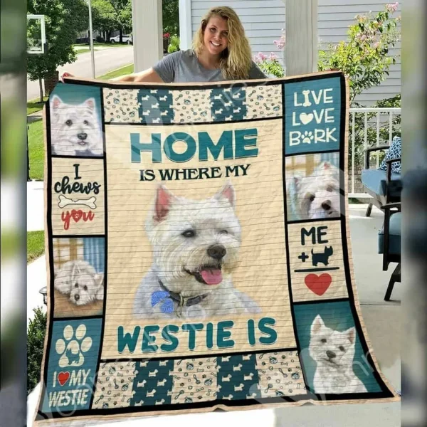 Westie Dog O Quilt Uh and Home Decor