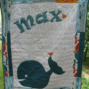 Whale Clp170649 Quilt Blanket and Home Decor
