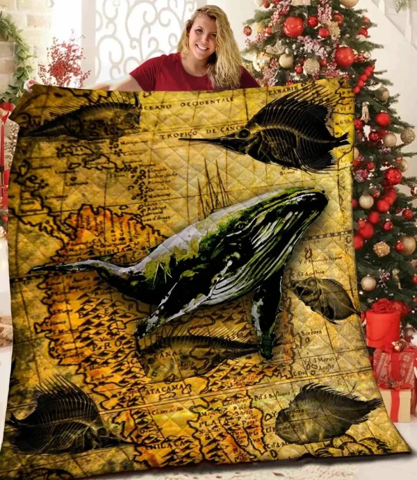 Whale JFJ14815 3D Customized Quilt 2707 and Home Decor