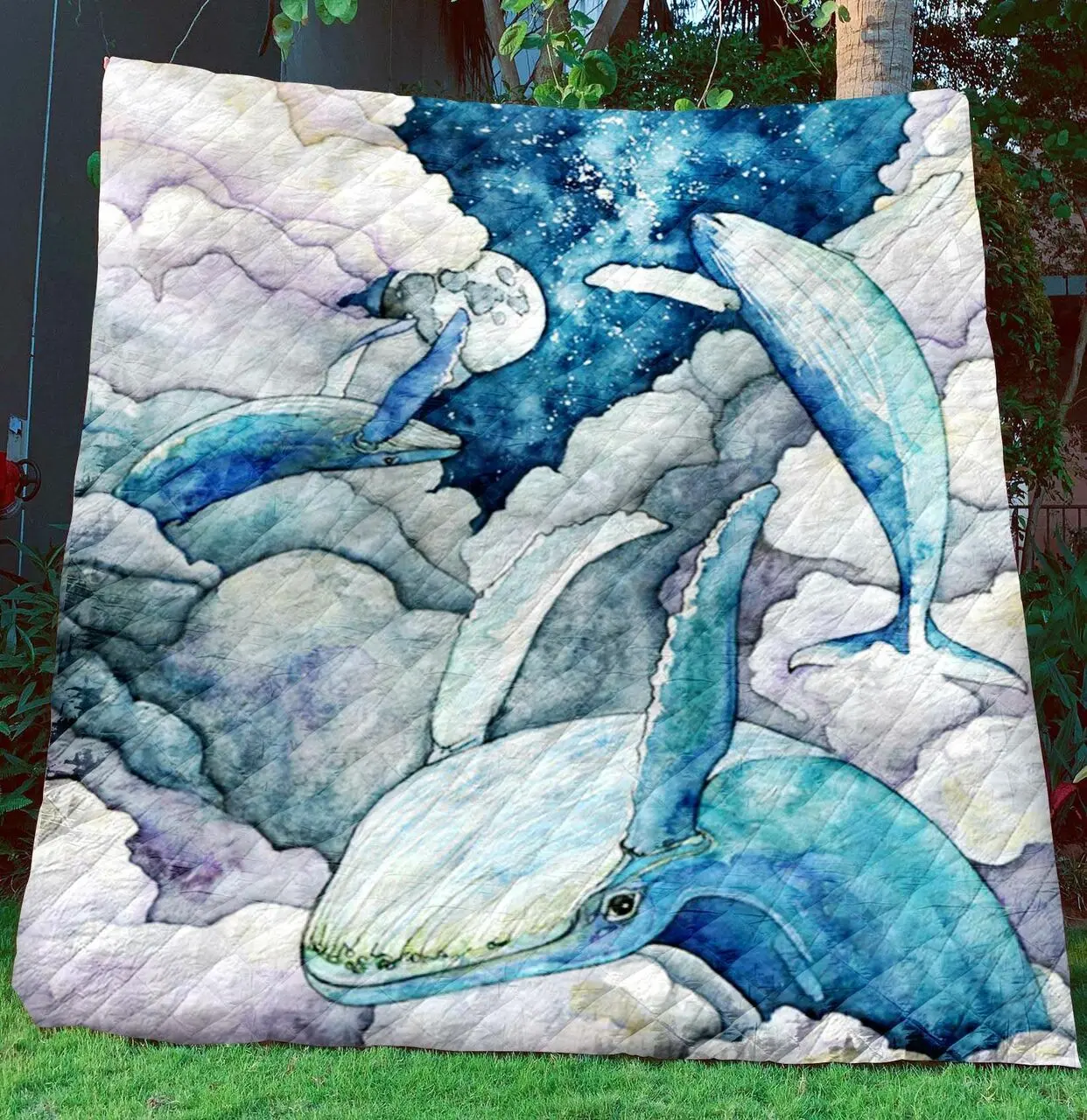 Whale Quilt Blanket BBB0611308PH and Home Decor