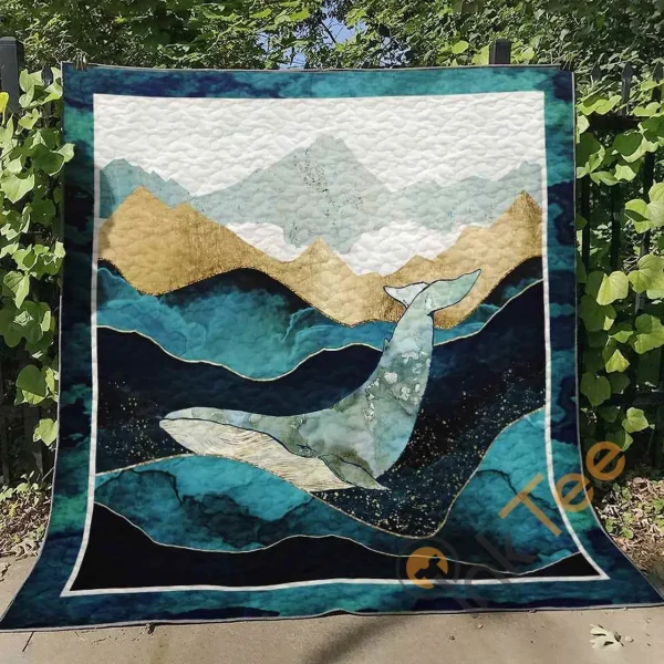 Whale Ver2 Blanket TH1507 Quilt and Home Decor