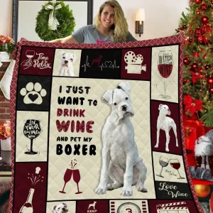 White Boxer Vcb Quilt Derqpi and Home Decor