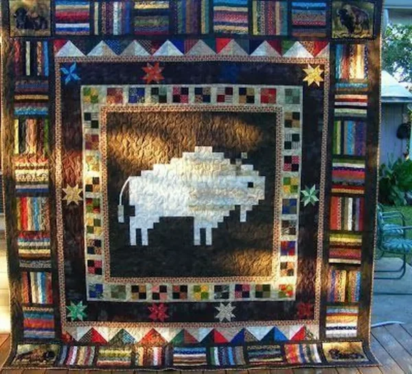 White Buffalo Cla180647 Quilt Blanket and Home Decor