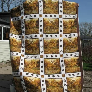 Whitetail Deer Cla040733 Quilt Blanket and Home Decor
